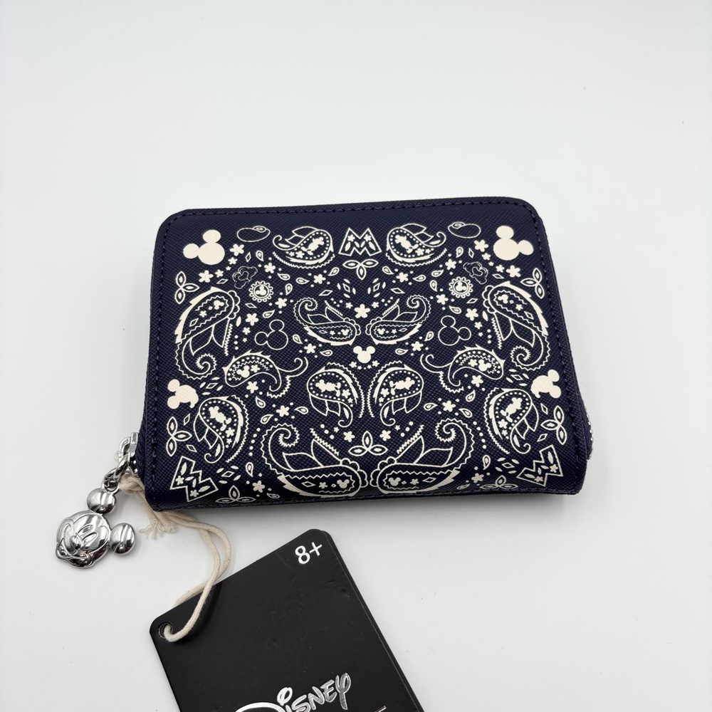 Loungefly Disney Navy Paisley Mickey Mouse
Zip-Around Wallet - Picture 3 of 9
